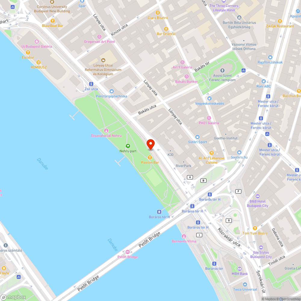 Gyűlölködő graffitik a Nehru parton bejelentés helye