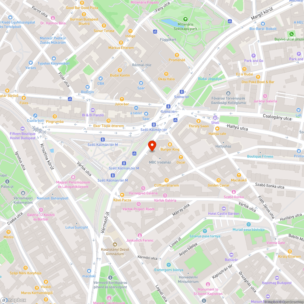 Kiújuló kátyú bejelentés helye