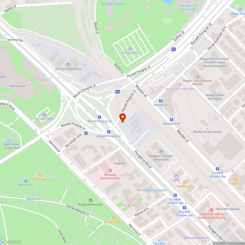 Ruhakupac az M3-as bevezetőjénél bejelentés helye