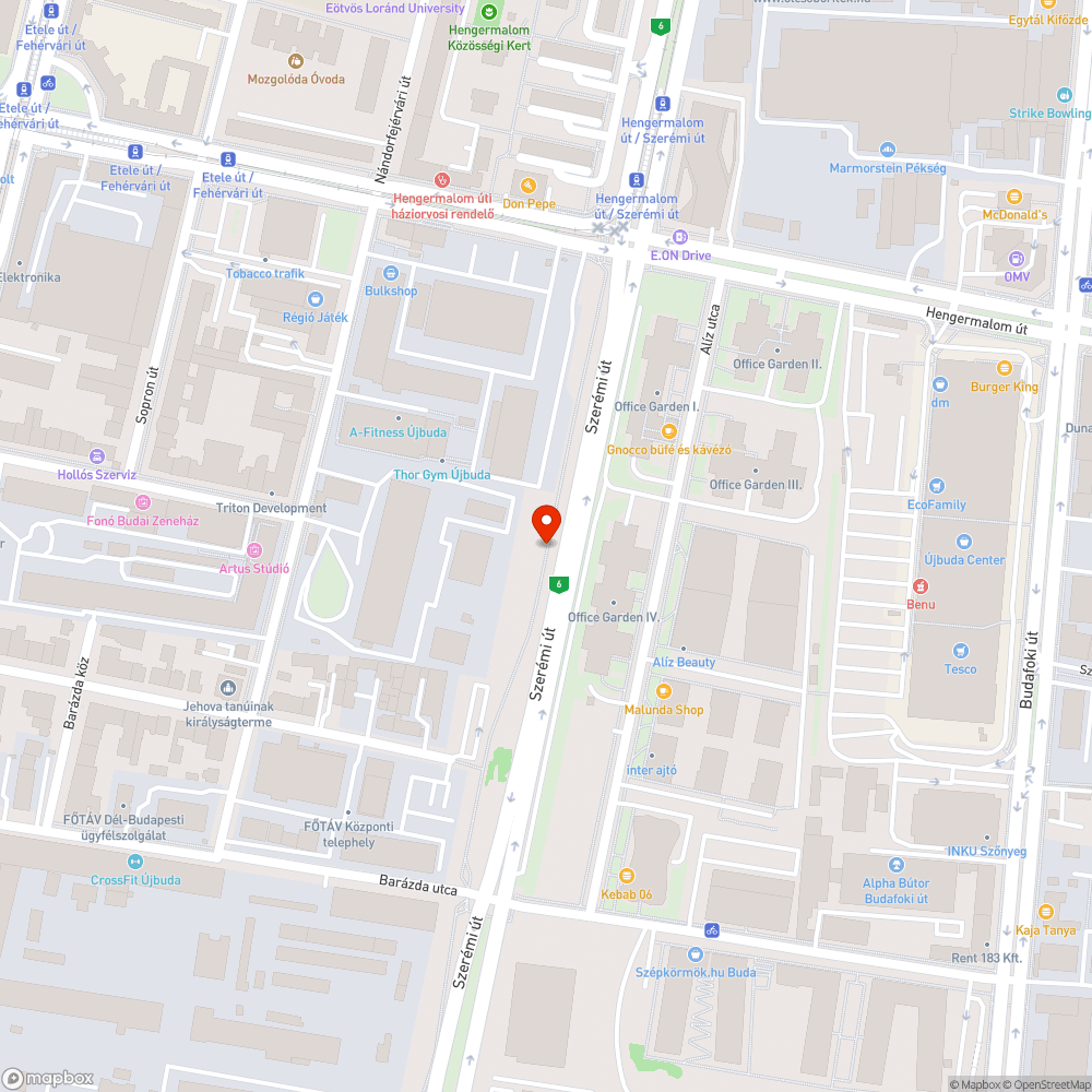 Csúszós, balesetveszélyes szakasz bejelentés helye