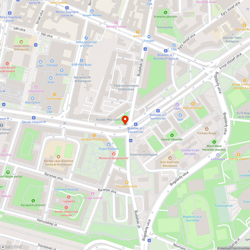 Rengeteg kátyú bejelentés helye