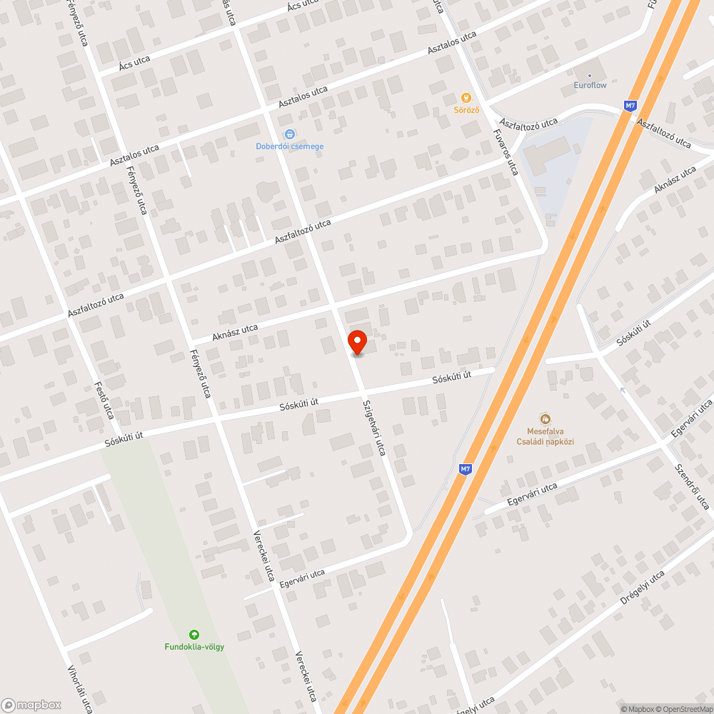 Kátyú a földmunkás utcán bejelentés helye