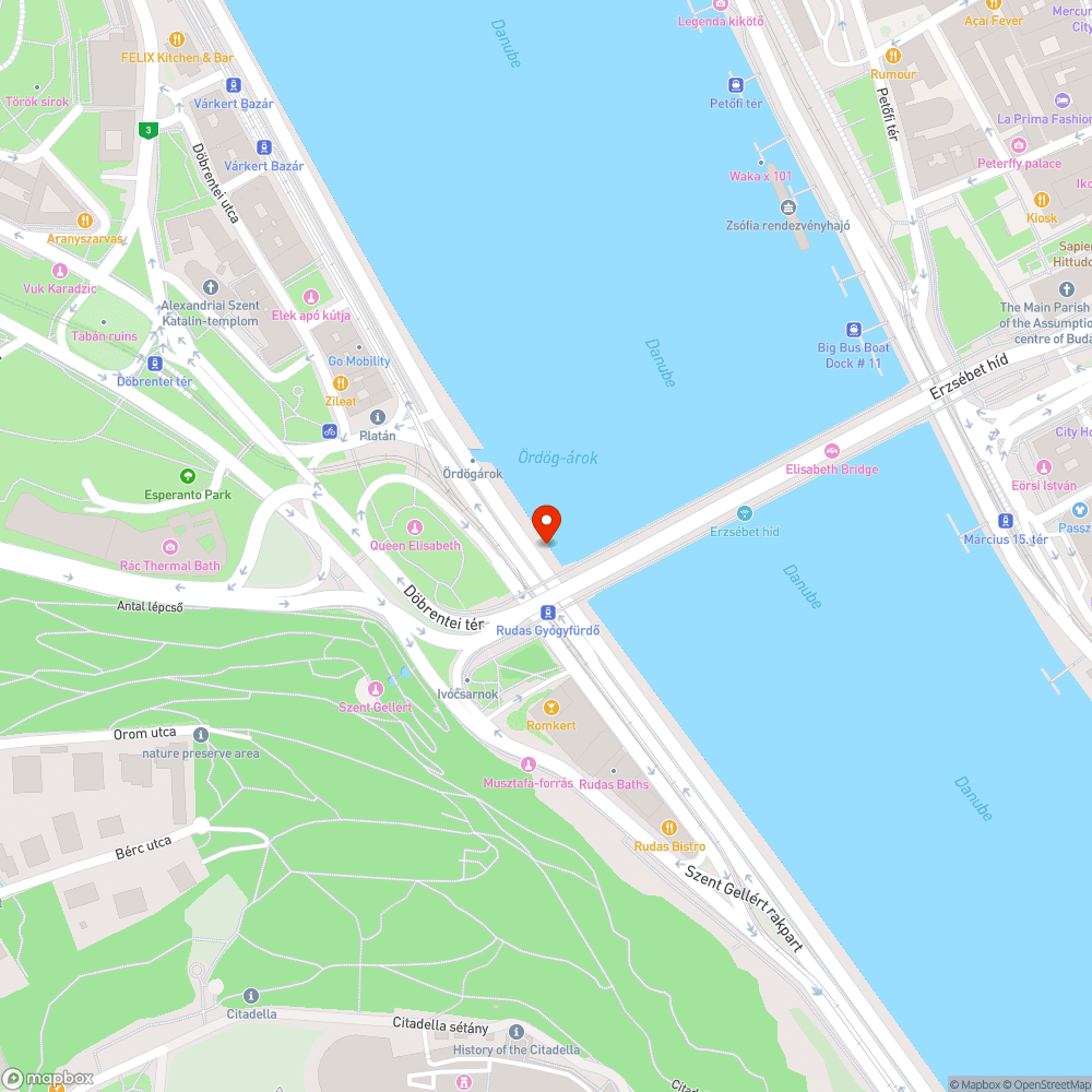 Gyalogos/kerékpáros (Eurovelo 6) forgalom árokba terelése bejelentés helye