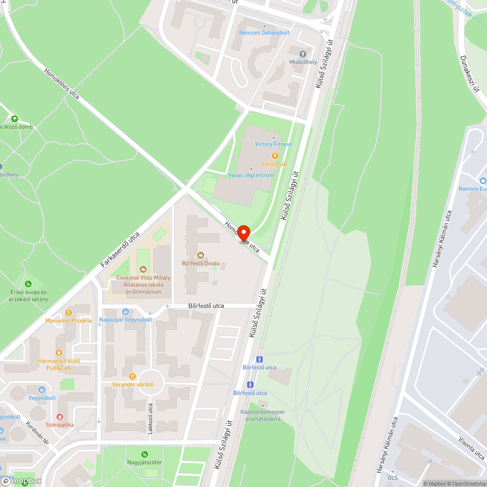 Dupla homoktövis bejelentés helye