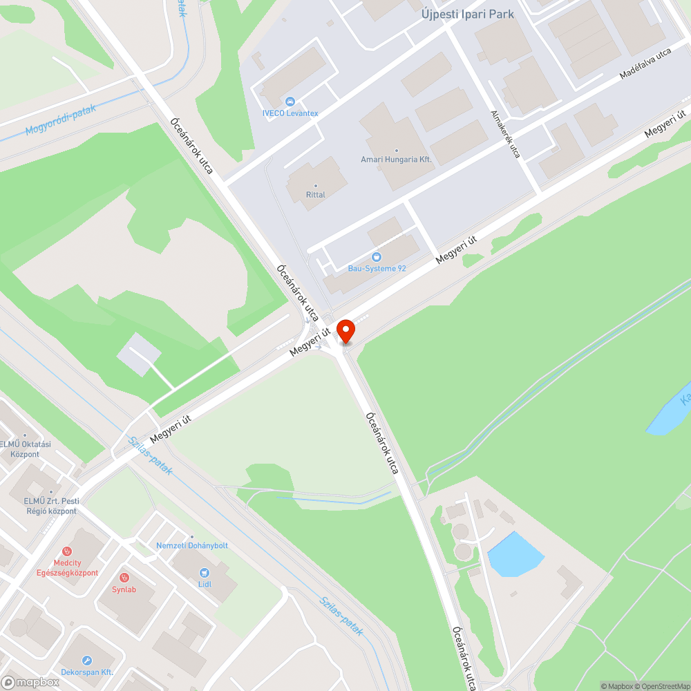 Rozsdás táblatartó oszlop bejelentés helye