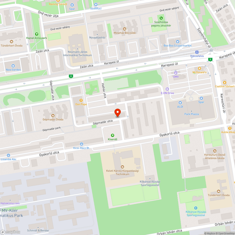 Kettő üres fémkeret bejelentés helye