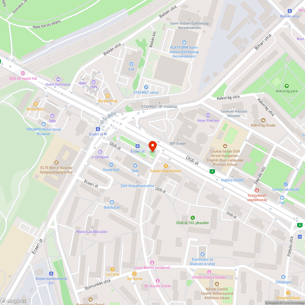 Rozsdás oszlop zöldsziget közepén bejelentés helye