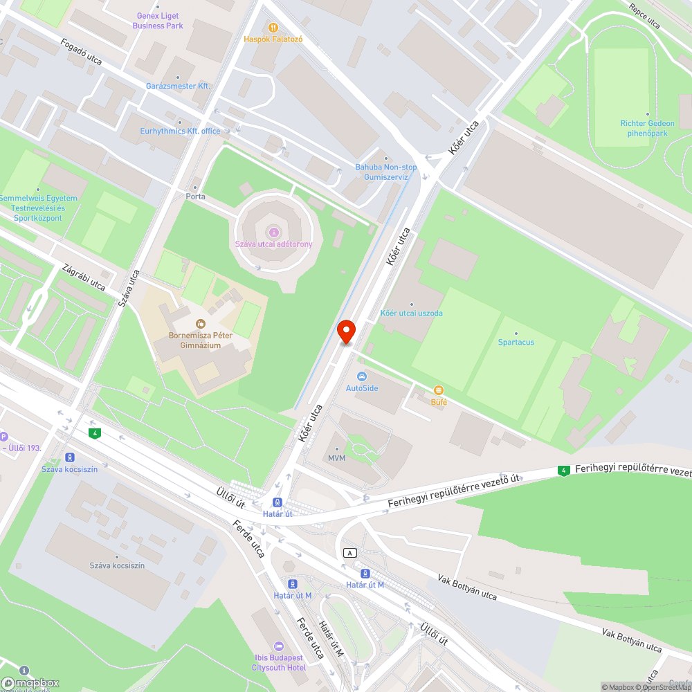 Bicikliút beszűkül és felnyomódik bejelentés helye