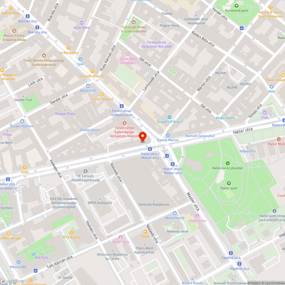 Haller telefonfülke bejelentés helye