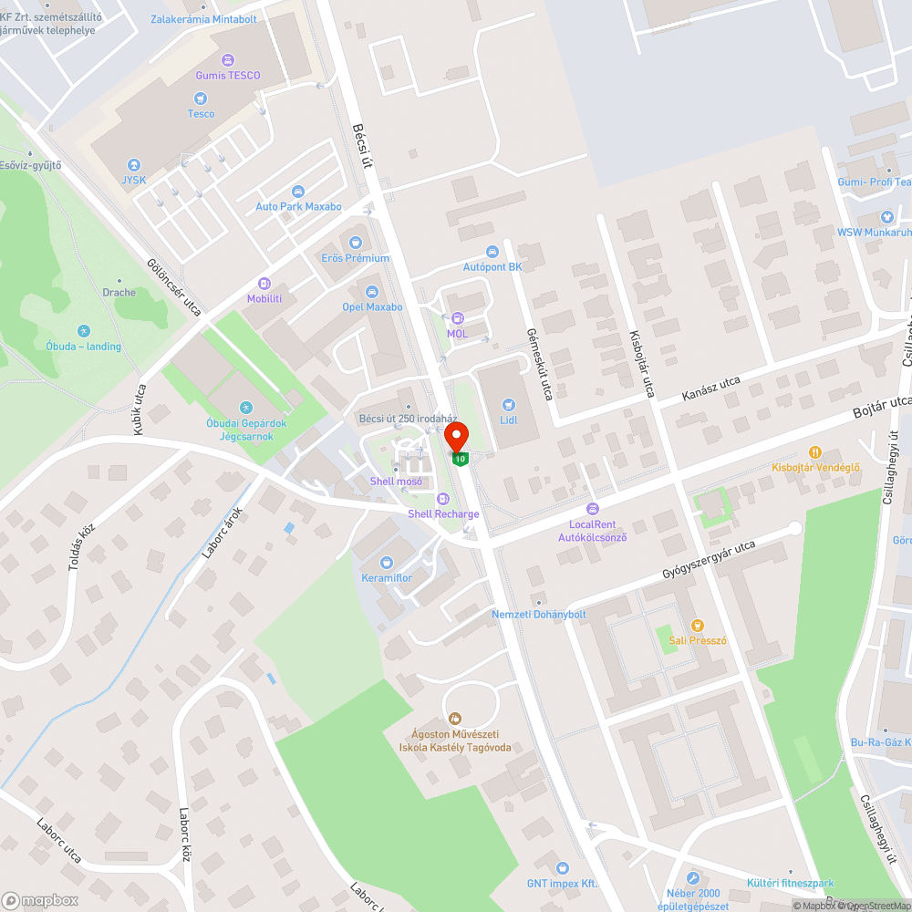 Rozsdás oszlop bejelentés helye