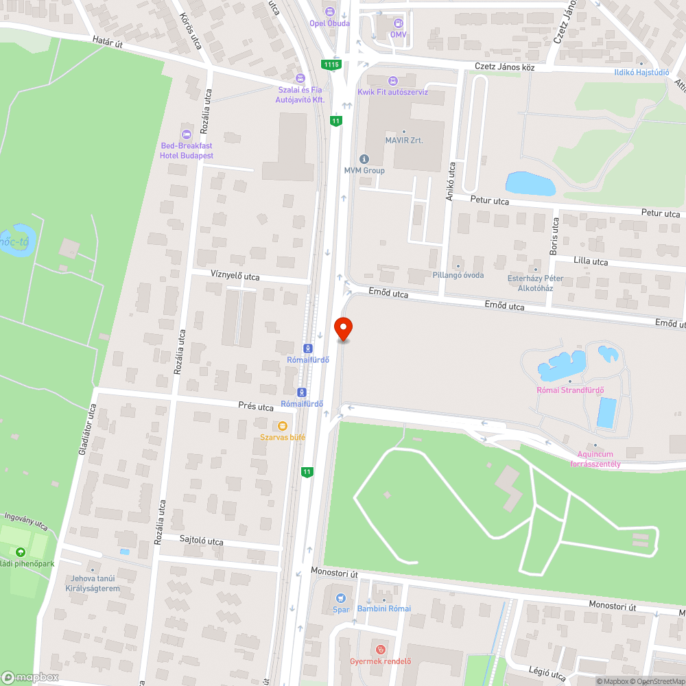 Hiányzó esőbeálló bejelentés helye