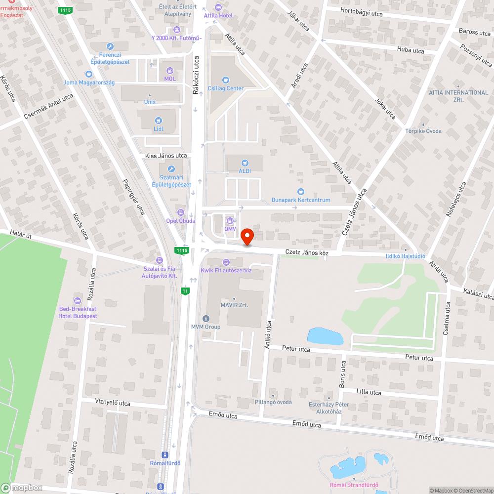 Hiányzó esőbeálló bejelentés helye