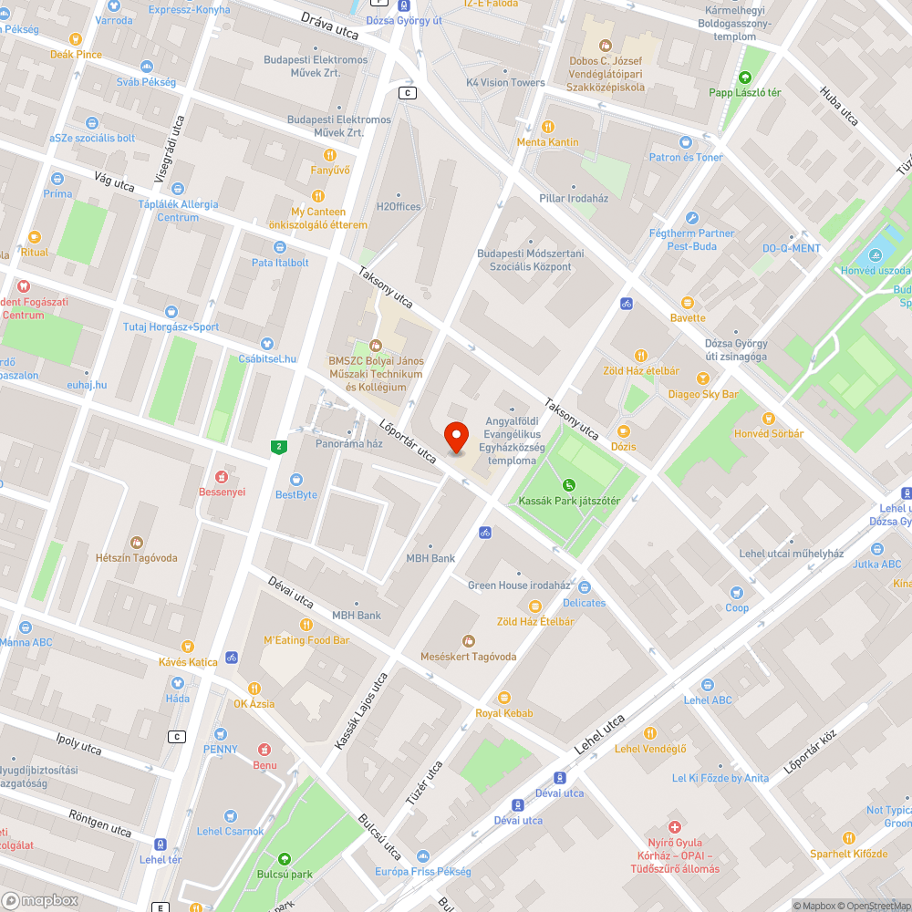 Hiányzó felfestés bejelentés helye