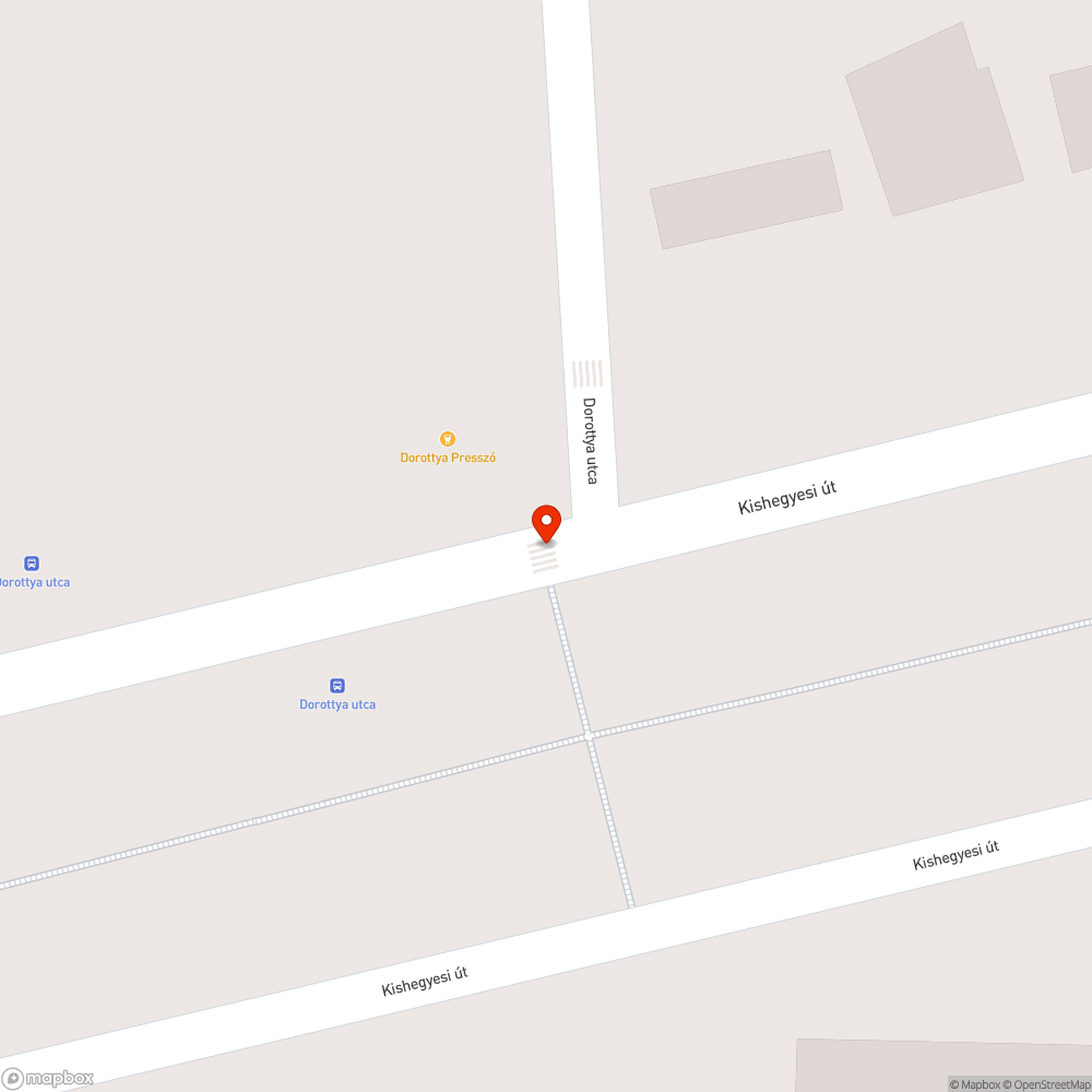 Kátyú a zebrán bejelentés helye