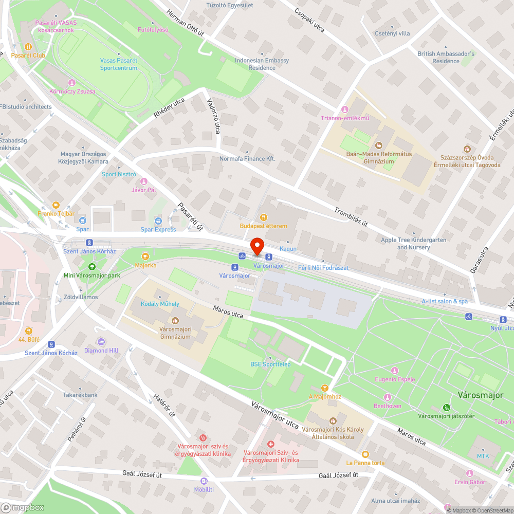 Csőtörés a villamosmegállóban bejelentés helye