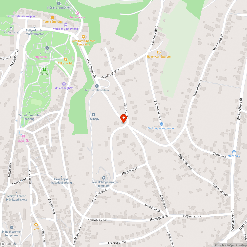 Megdőlt oszlop bejelentés helye