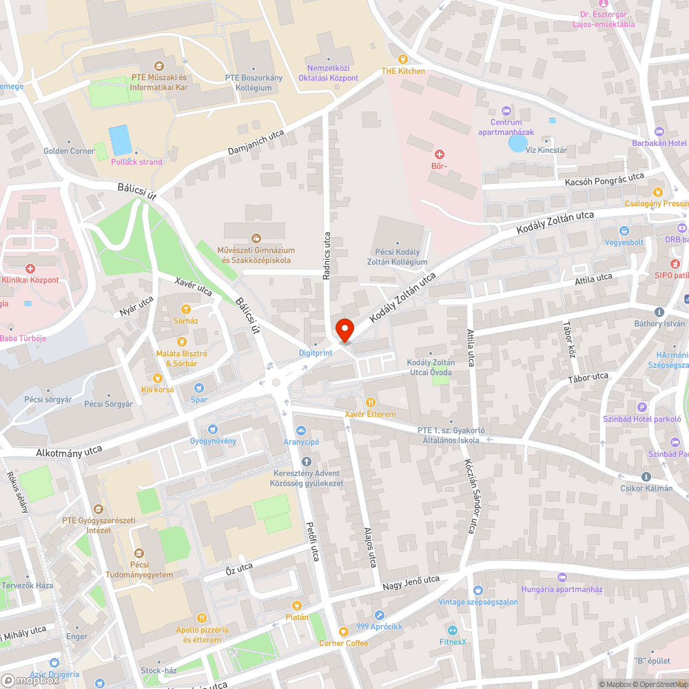 Megdőlt oszlop bejelentés helye