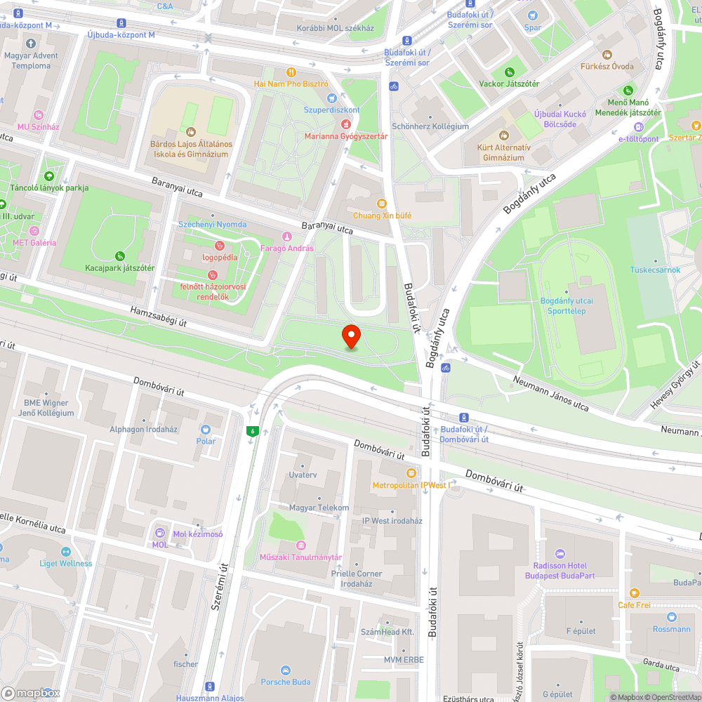 Takarítatlan kekérpárút bejelentés helye