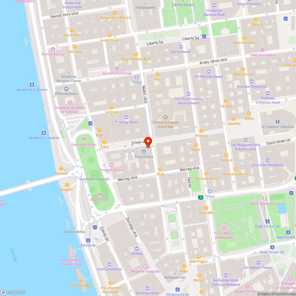 Kerekpartamaszok eltavolitasa Nador-Zrinyi sarka V. kerulet bejelentés helye