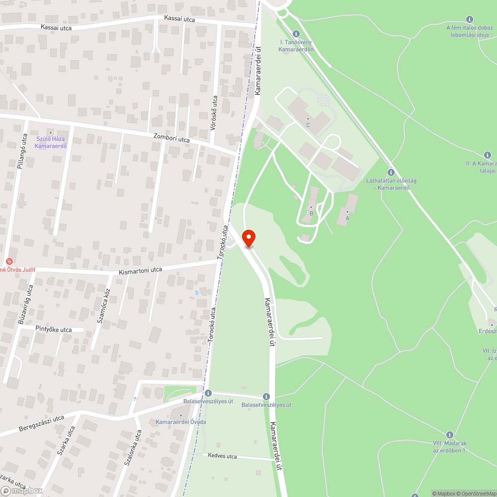 Hiányzó megállótábla bejelentés helye