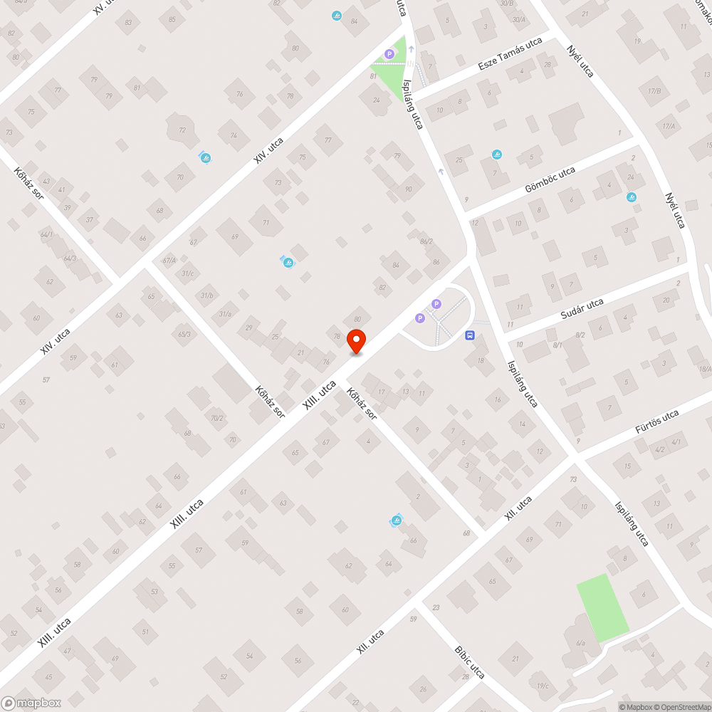 Kidőlt kresztábla bejelentés helye