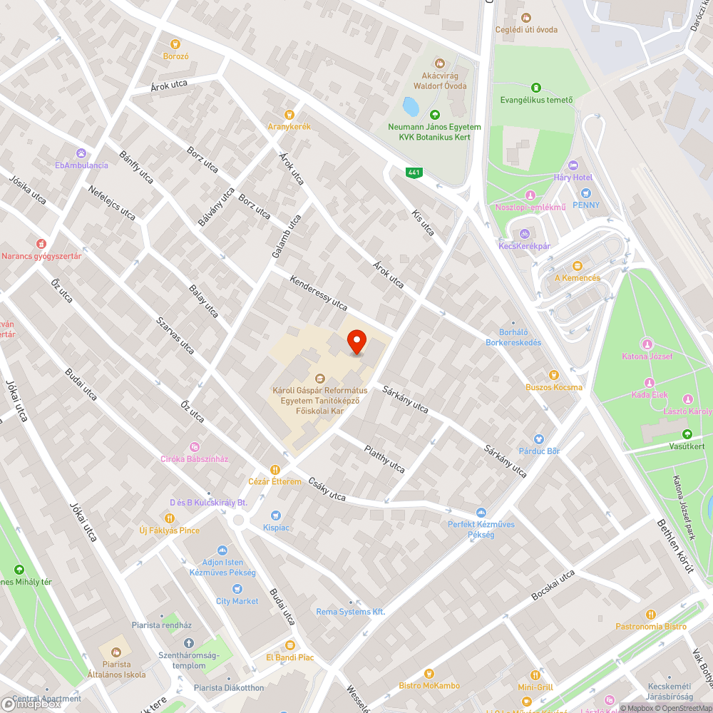 Felbontott járda a Kaszap utcán bejelentés helye