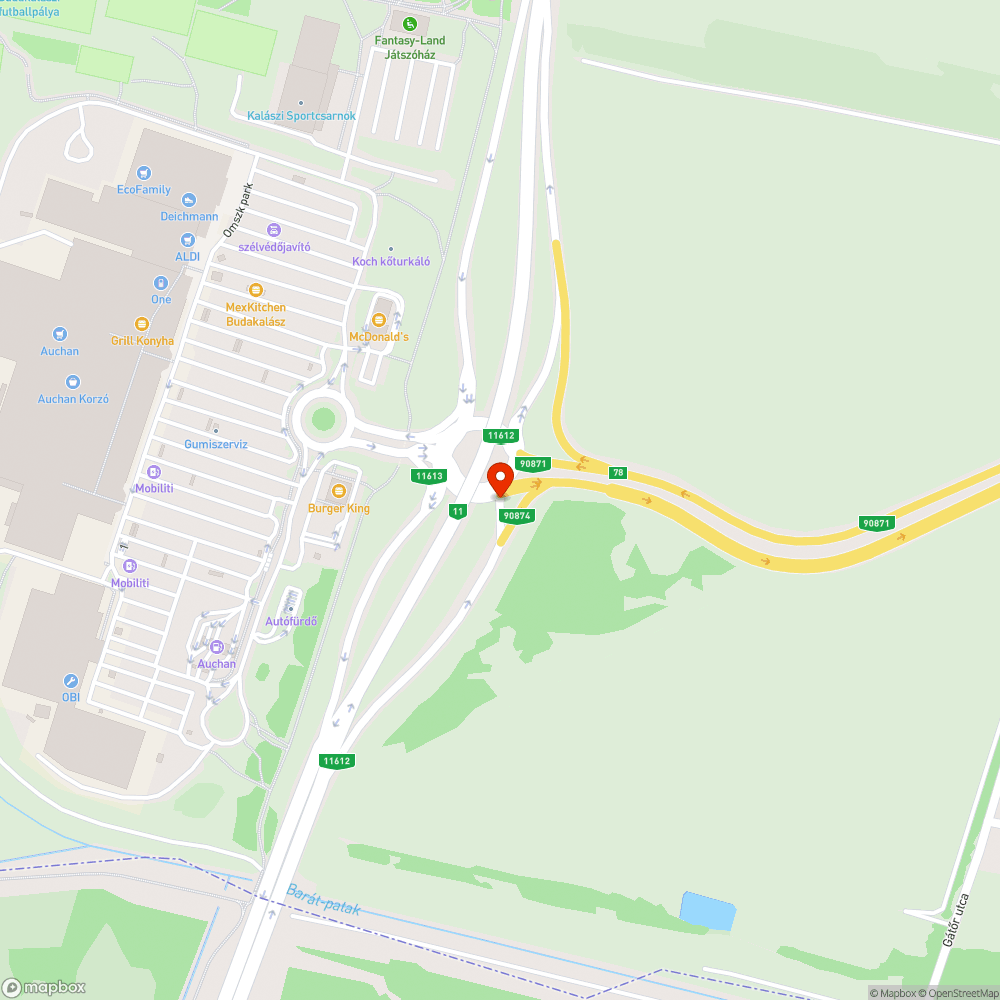 Jobbra kanyarodás bejelentés helye