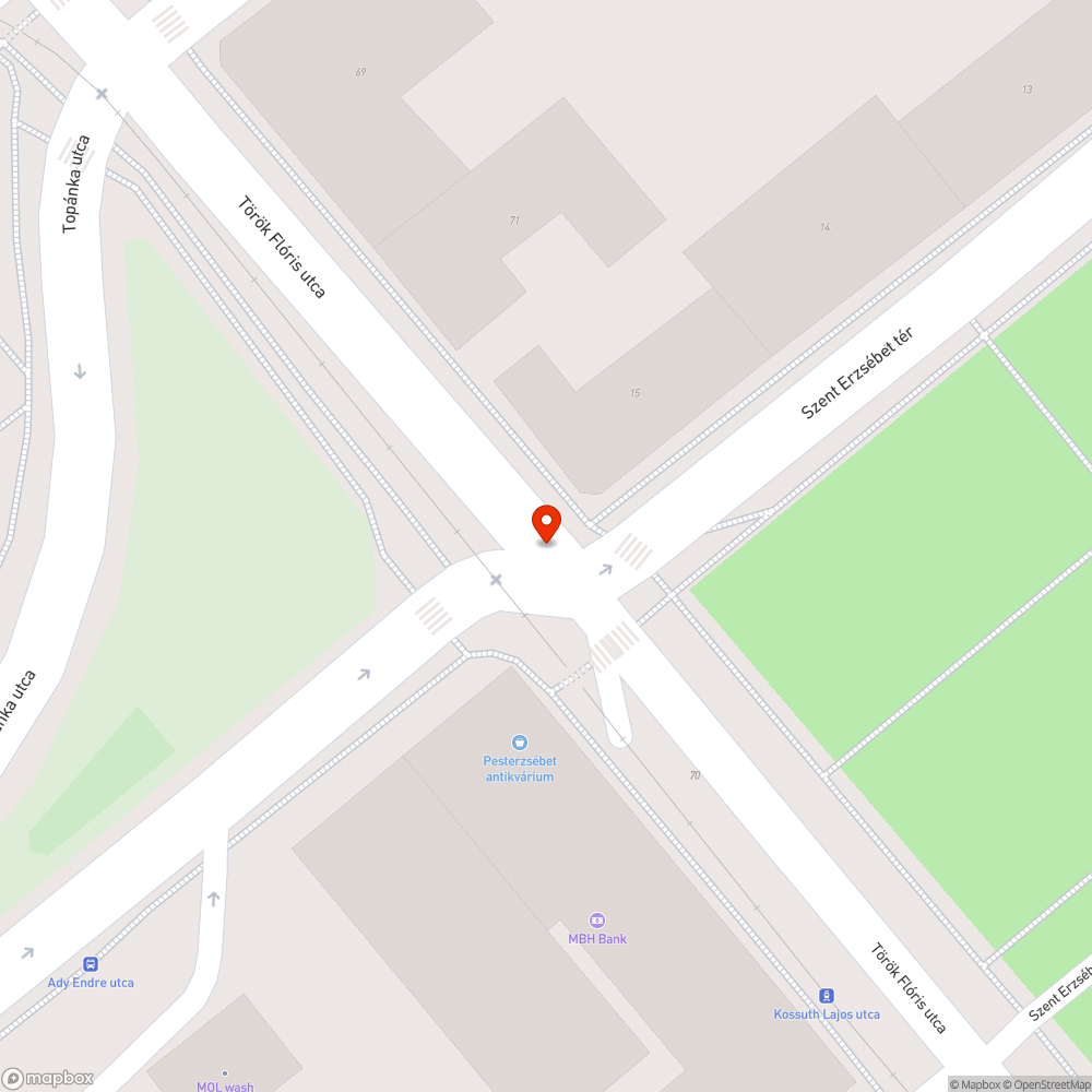 Kátyús terület. bejelentés helye