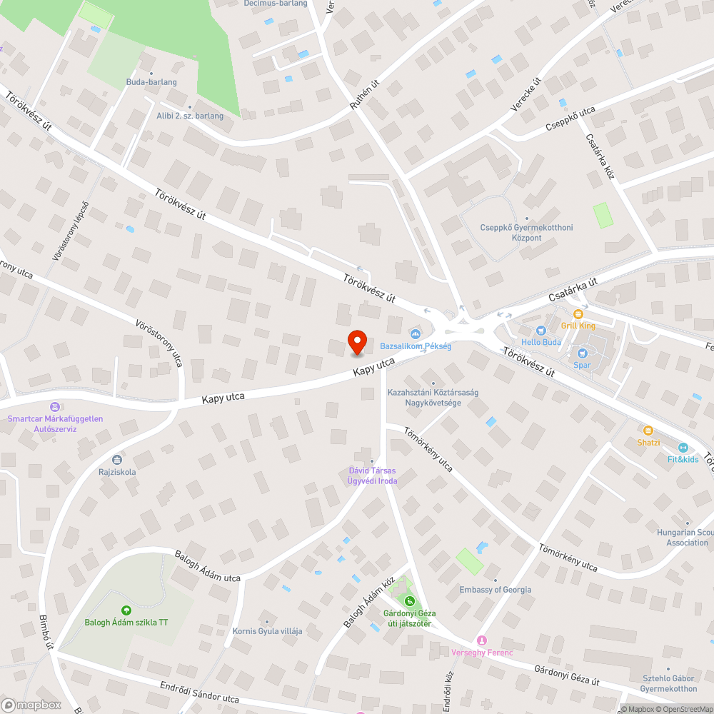 Eltömődött víznyelőrácsok bejelentés helye