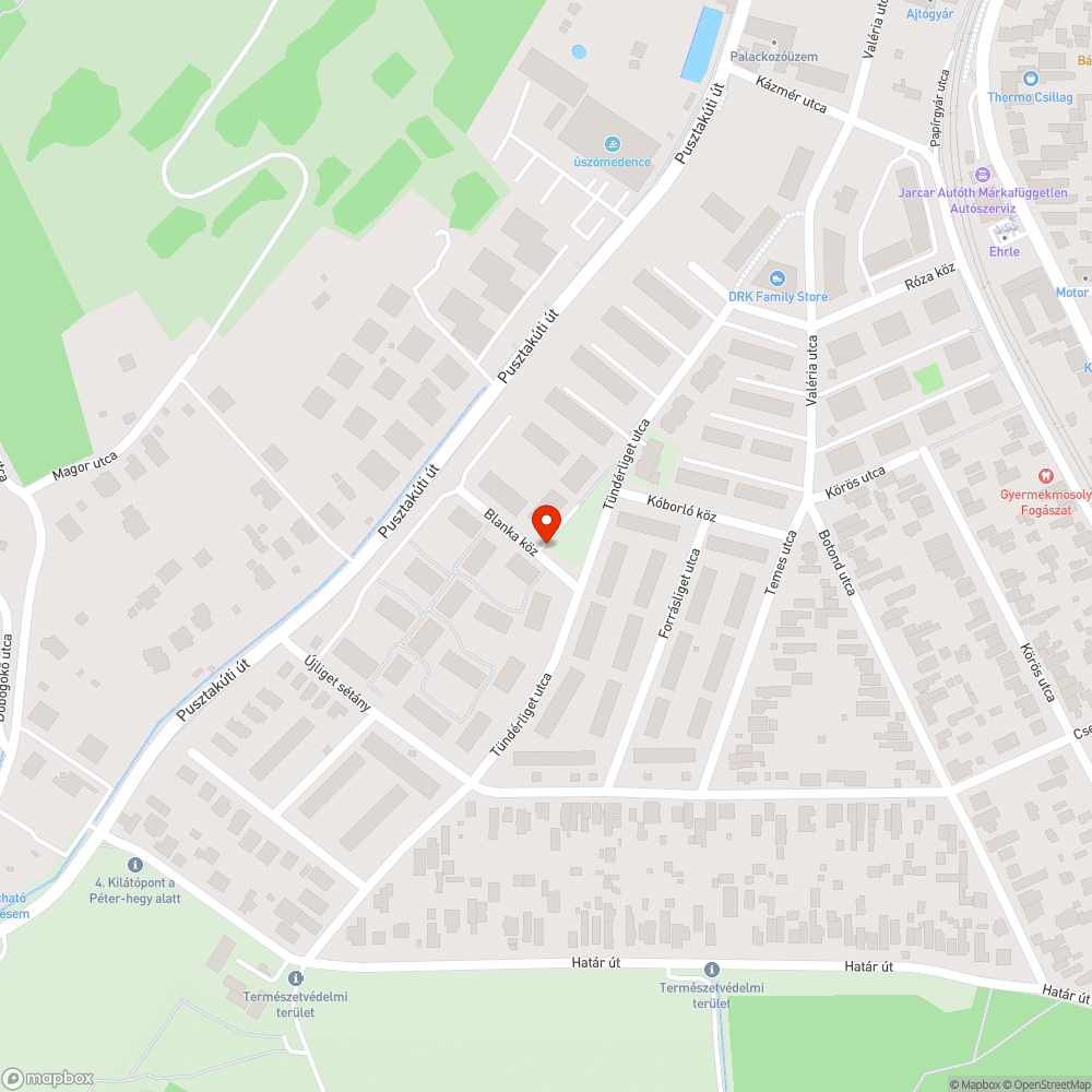 Elhagyott autó bejelentés helye