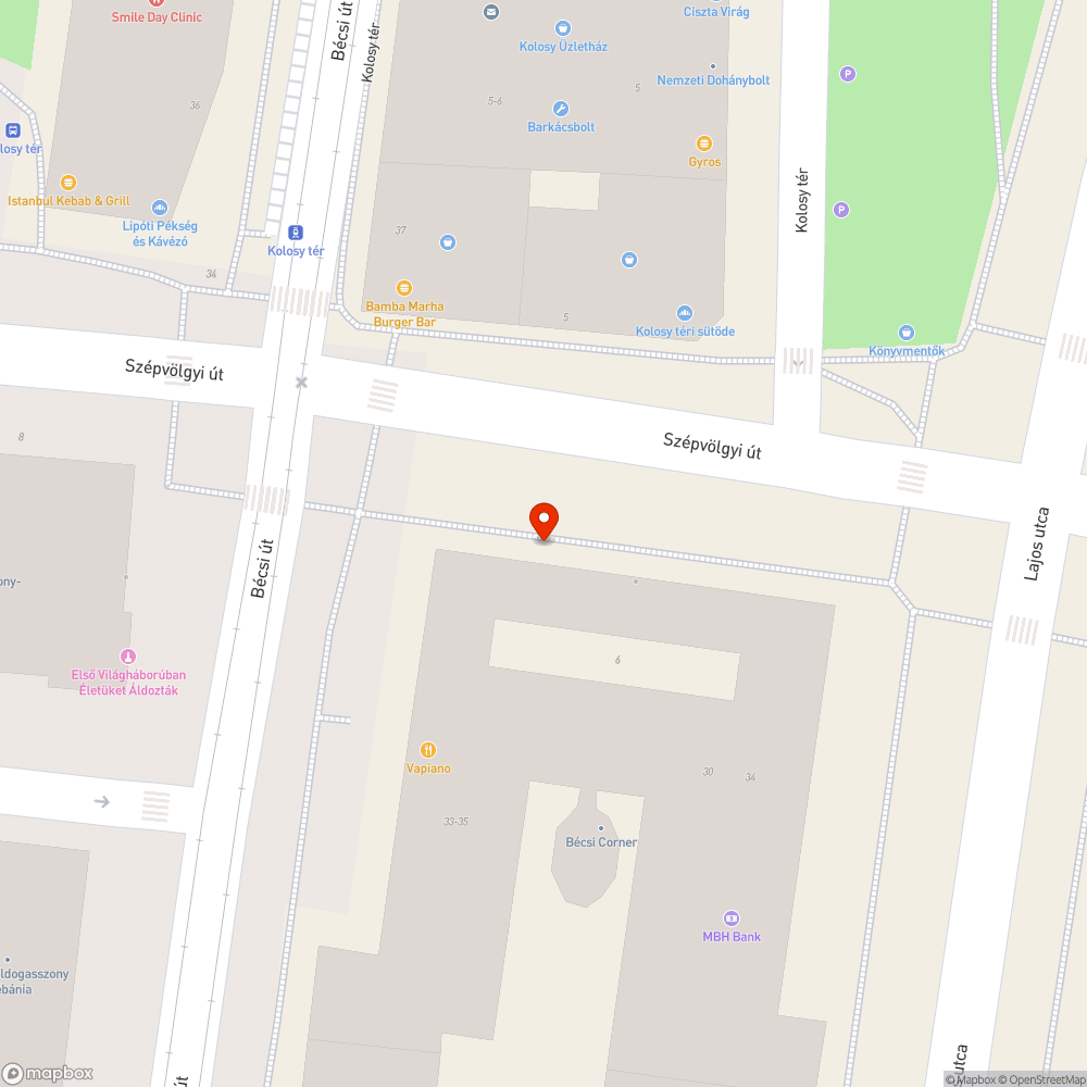 Mozgó, kiemelkedő macskakő bejelentés helye