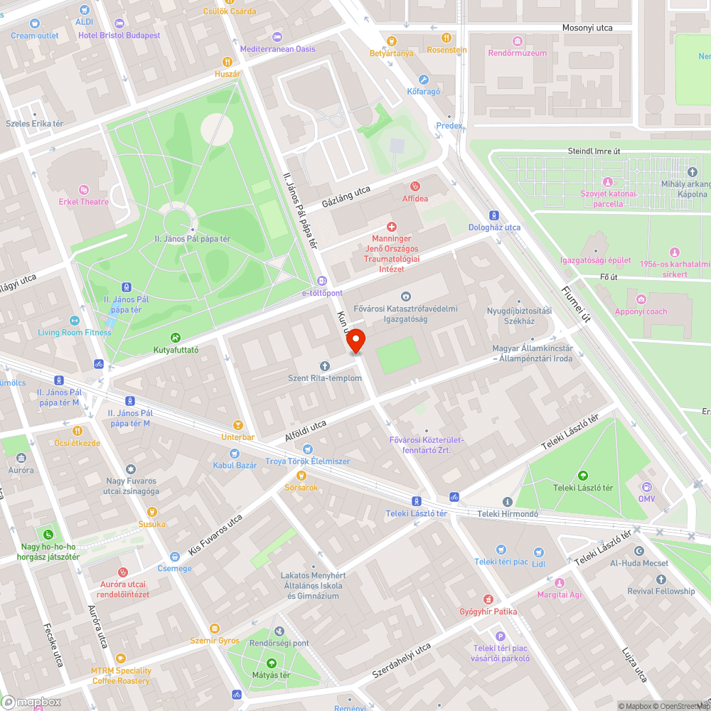 Sérült járda bejelentés helye