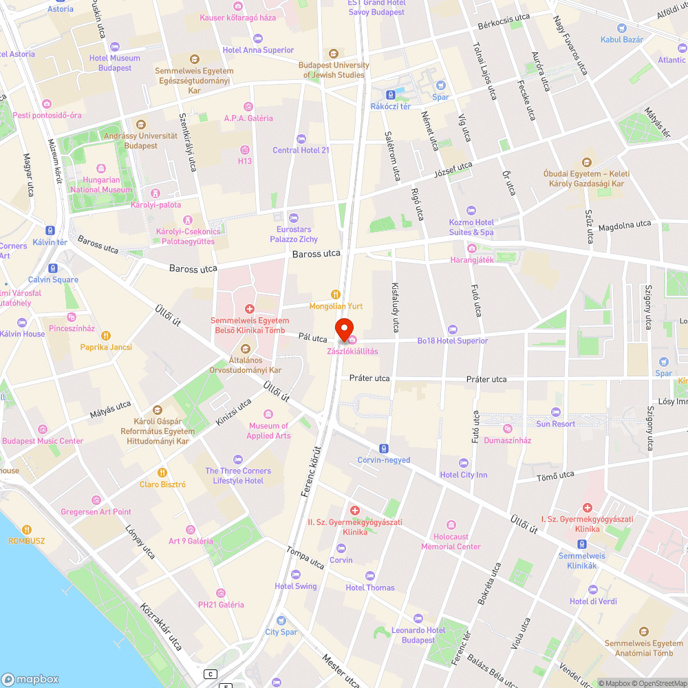 Elkopott tájékoztató bejelentés helye