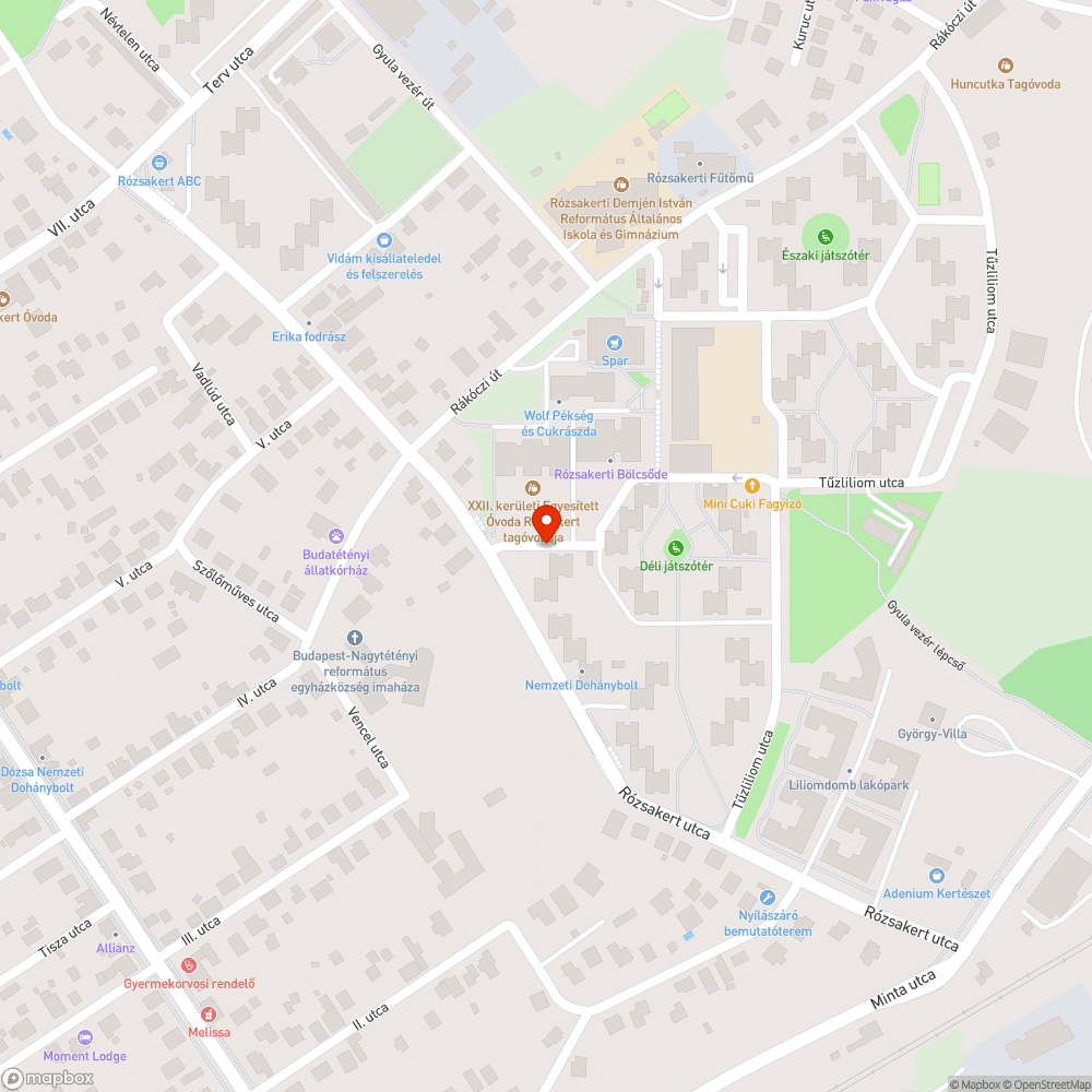 Elhagyott autó bejelentés helye