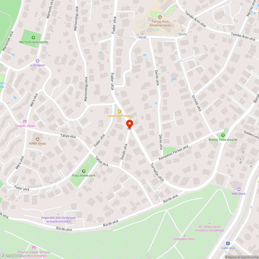 Kiégett lámpa bejelentés helye