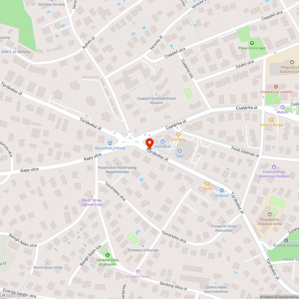 Botlásveszély a zebrán bejelentés helye