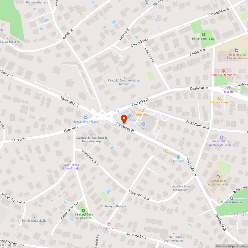 Szemét bejelentés helye