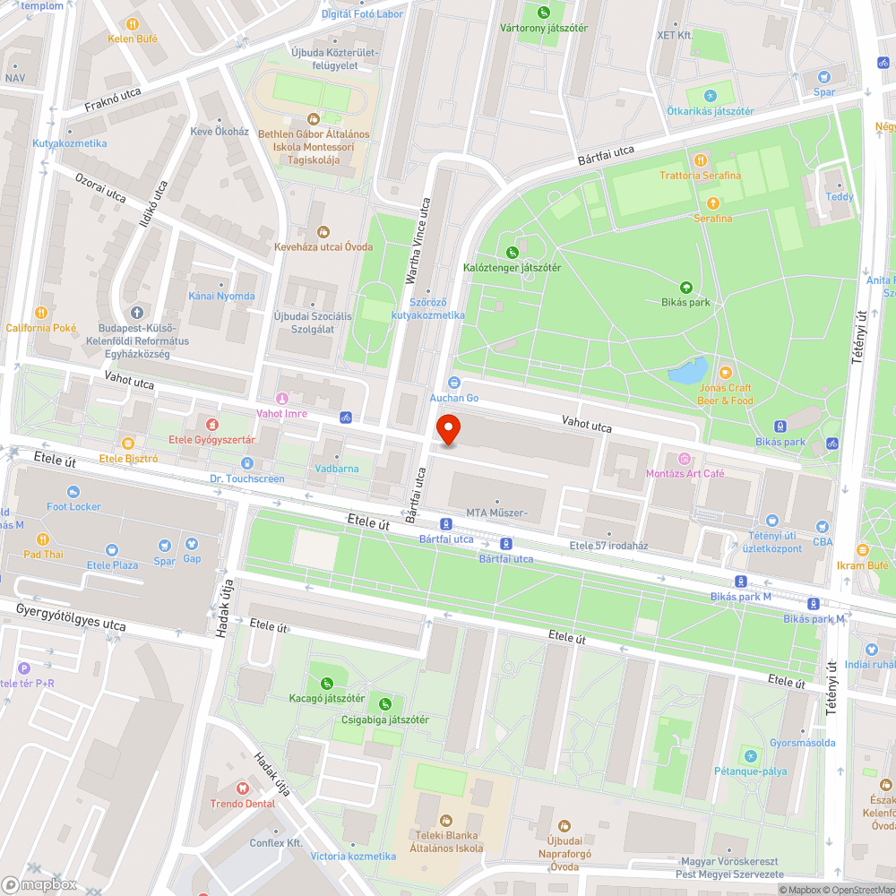 Elhagyott autó bejelentés helye