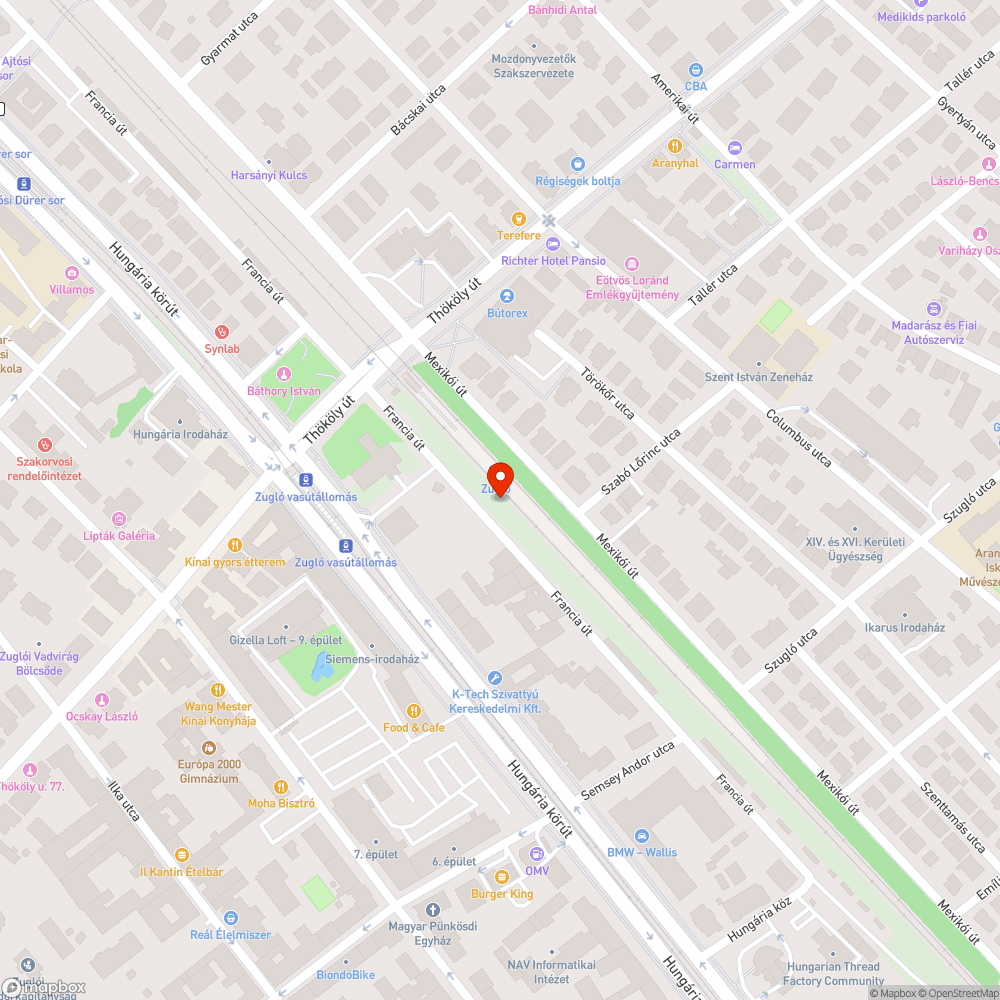 MÁV területen illegális szemétlerakó bejelentés helye