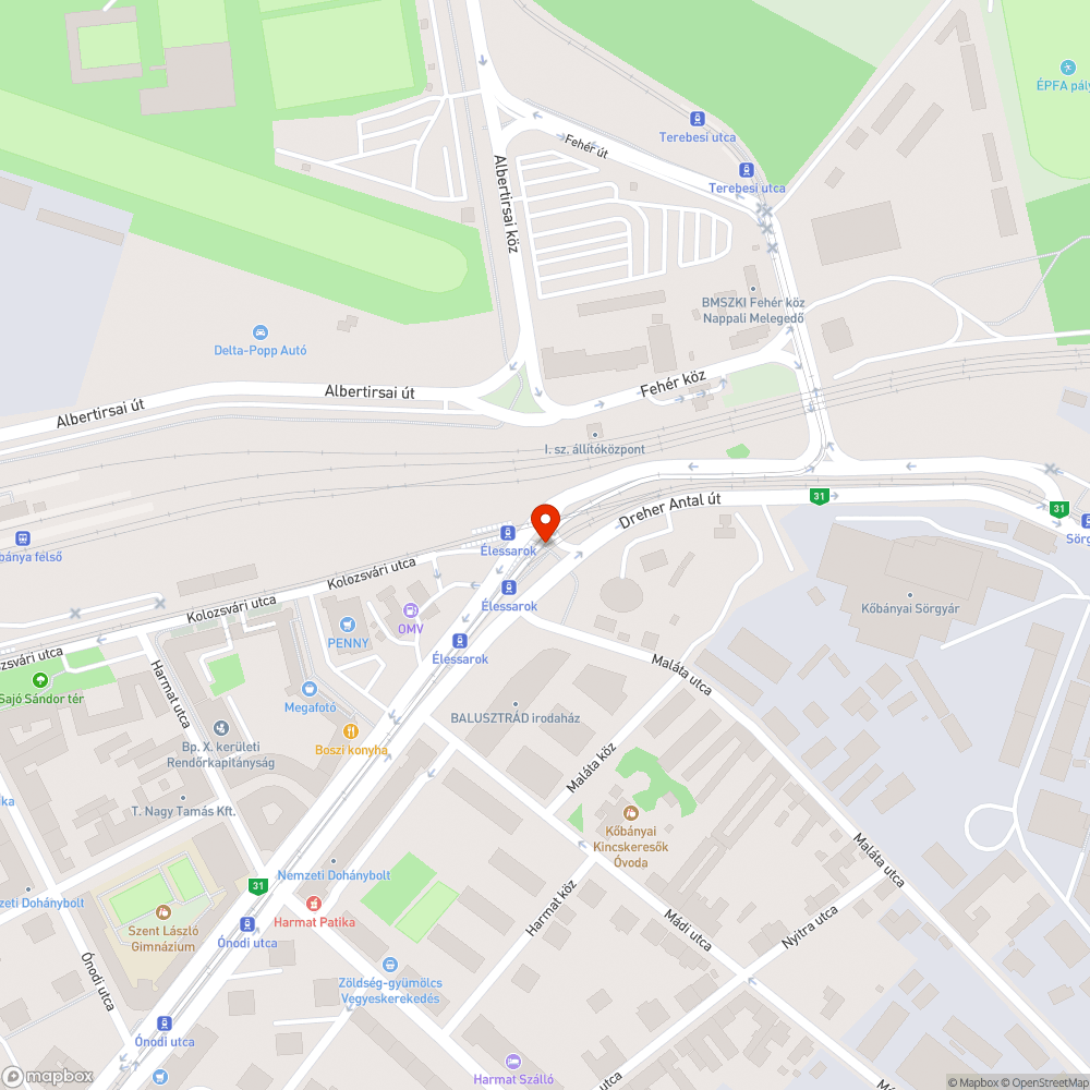 "Ideiglenes" korlát cseréje bejelentés helye