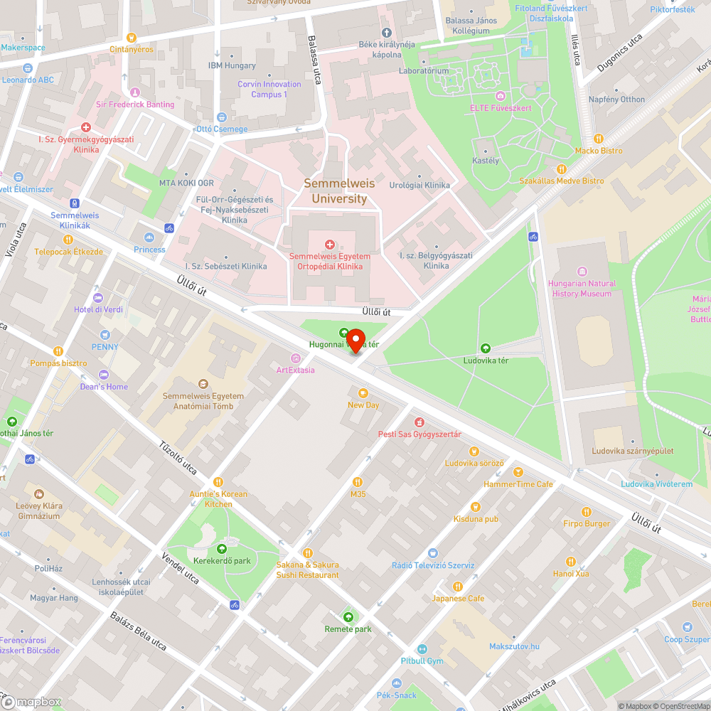 Megdőlt poller bejelentés helye