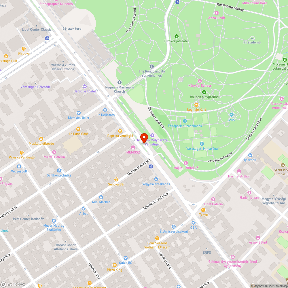 Ürülékkel szennyezett buszmegálló bejelentés helye