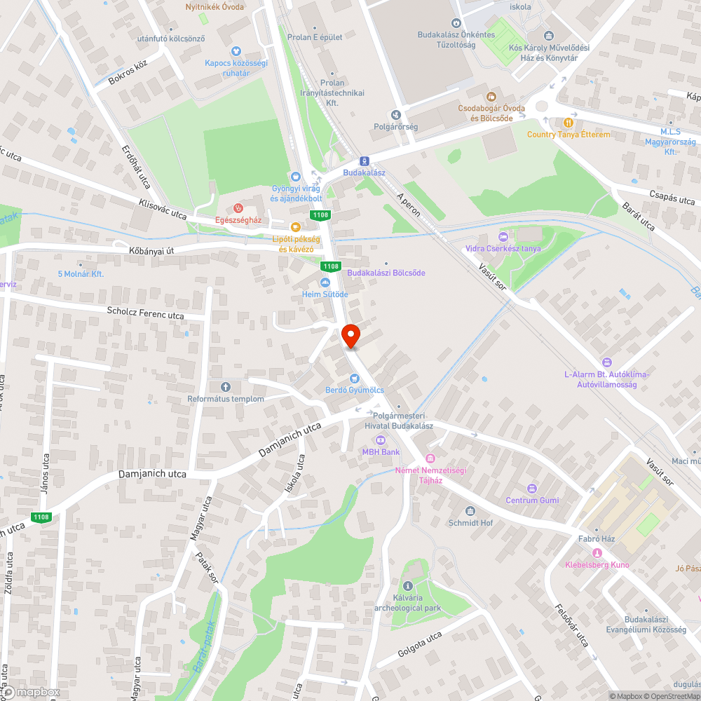 Útburkolati hiba a dohánybolttal szemben bejelentés helye