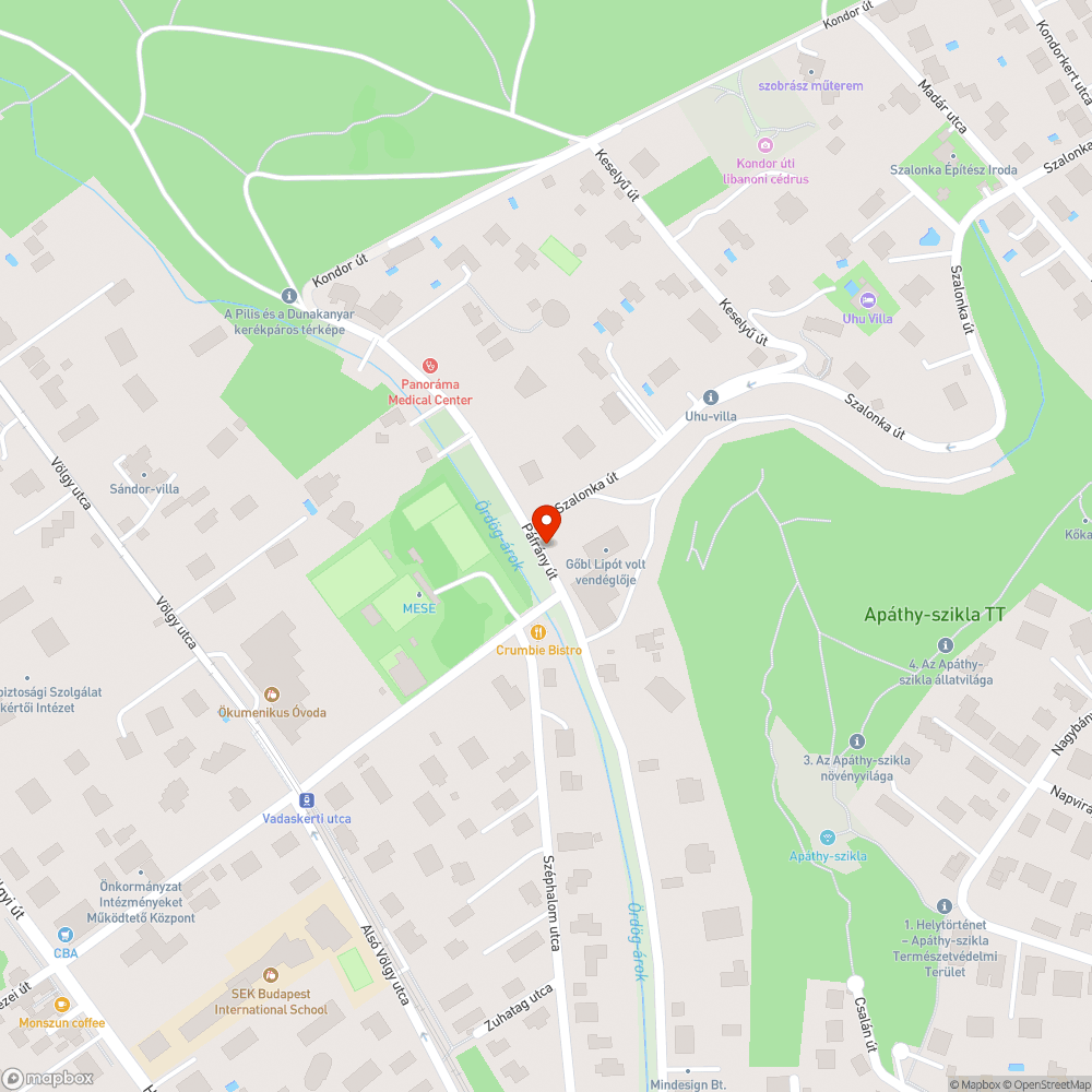 Hiányzó szelektív bejelentés helye