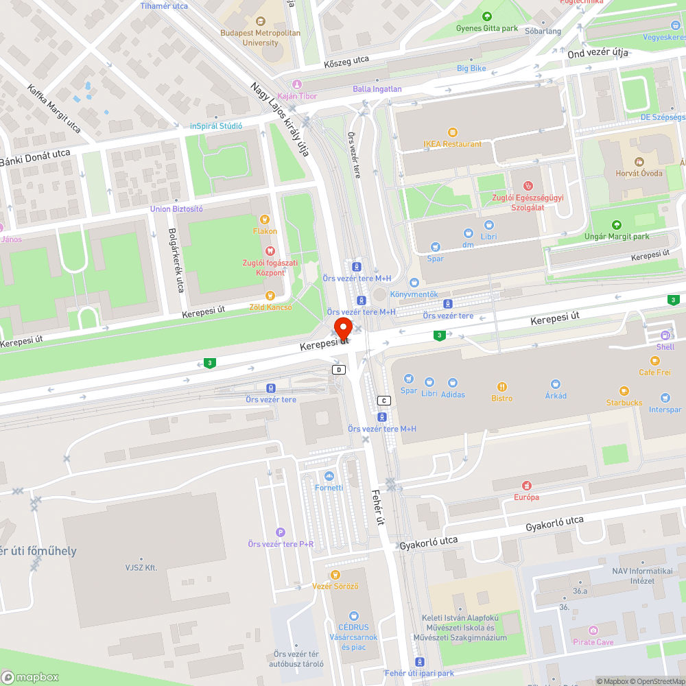 Graffitis, matricás táblák bejelentés helye