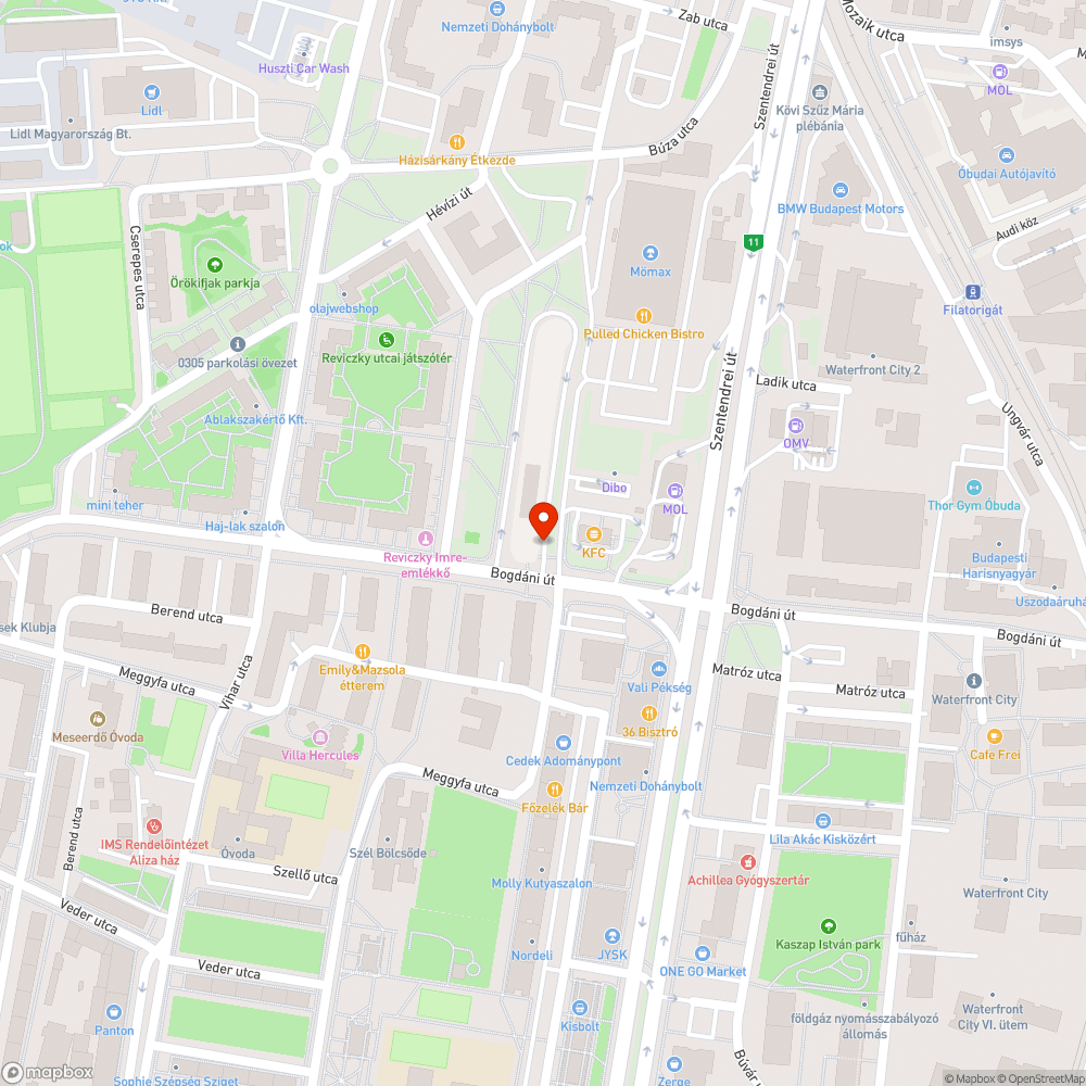 Hiányzó fényterelő bejelentés helye