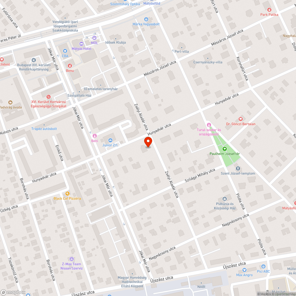 Betemetett árok bejelentés helye