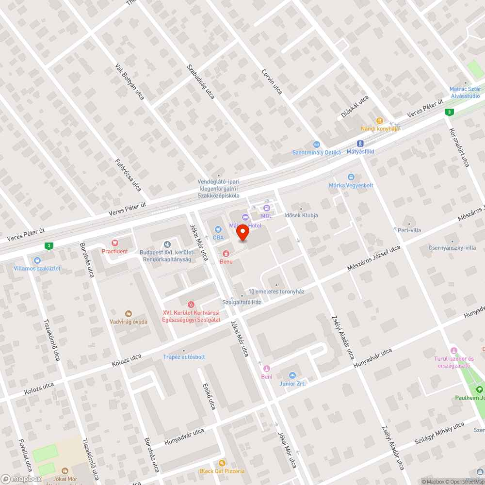 Megsüllyedt járda bejelentés helye