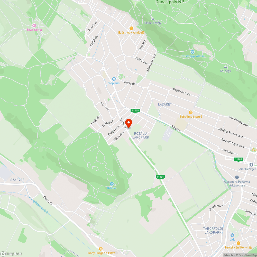 Budai út bejelentés helye