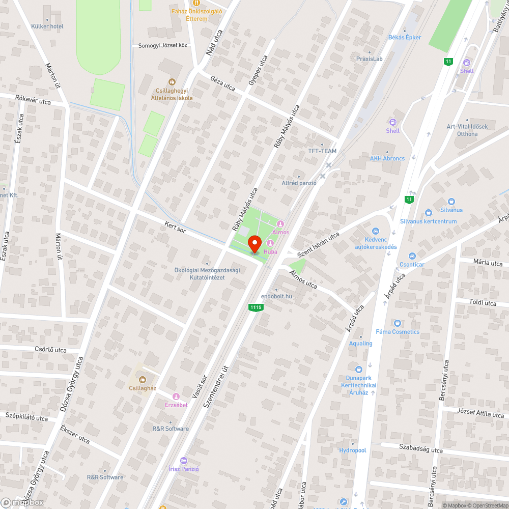 Petőfi téren a híd csúszik bejelentés helye